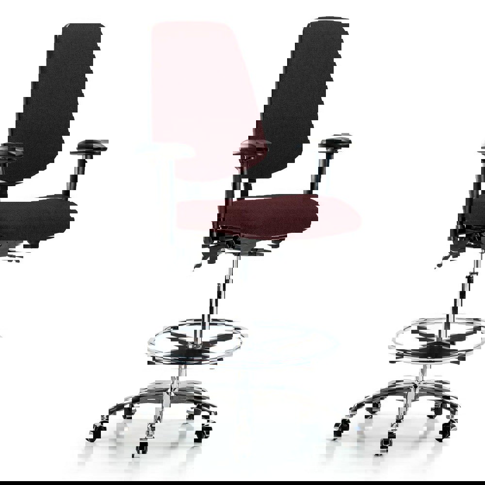 Task Chair: Olefin, Burgundy